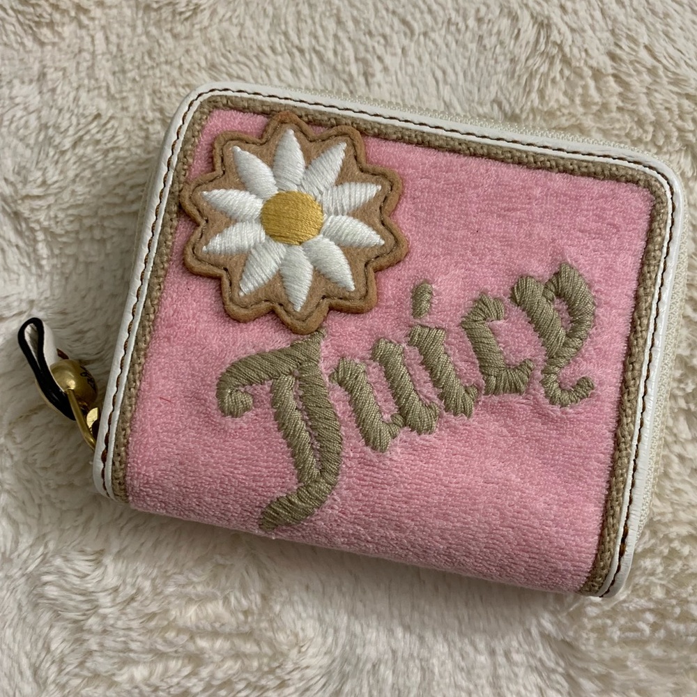 Juicy Couture Pink Velour Wallet